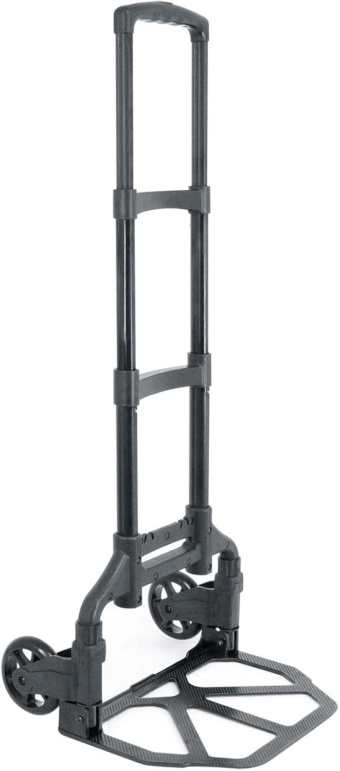 Aluminum Trolley Transport Hand Truck, Folds Flat, Pack of 2 R2918