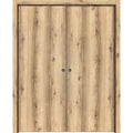 Solid Wood Sliding French Double Pocket Doors 64 x 96 inches E250465