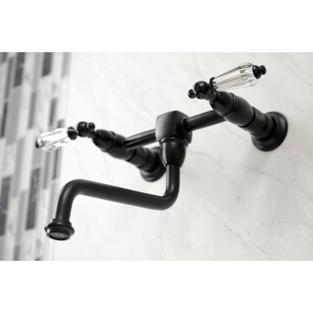 Polished Brass Wall Mount Vessel Sink Faucet O6554