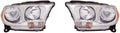 Chrome Headlight Assembly Pair for Dodge Durango 2011 2012 2013 V861