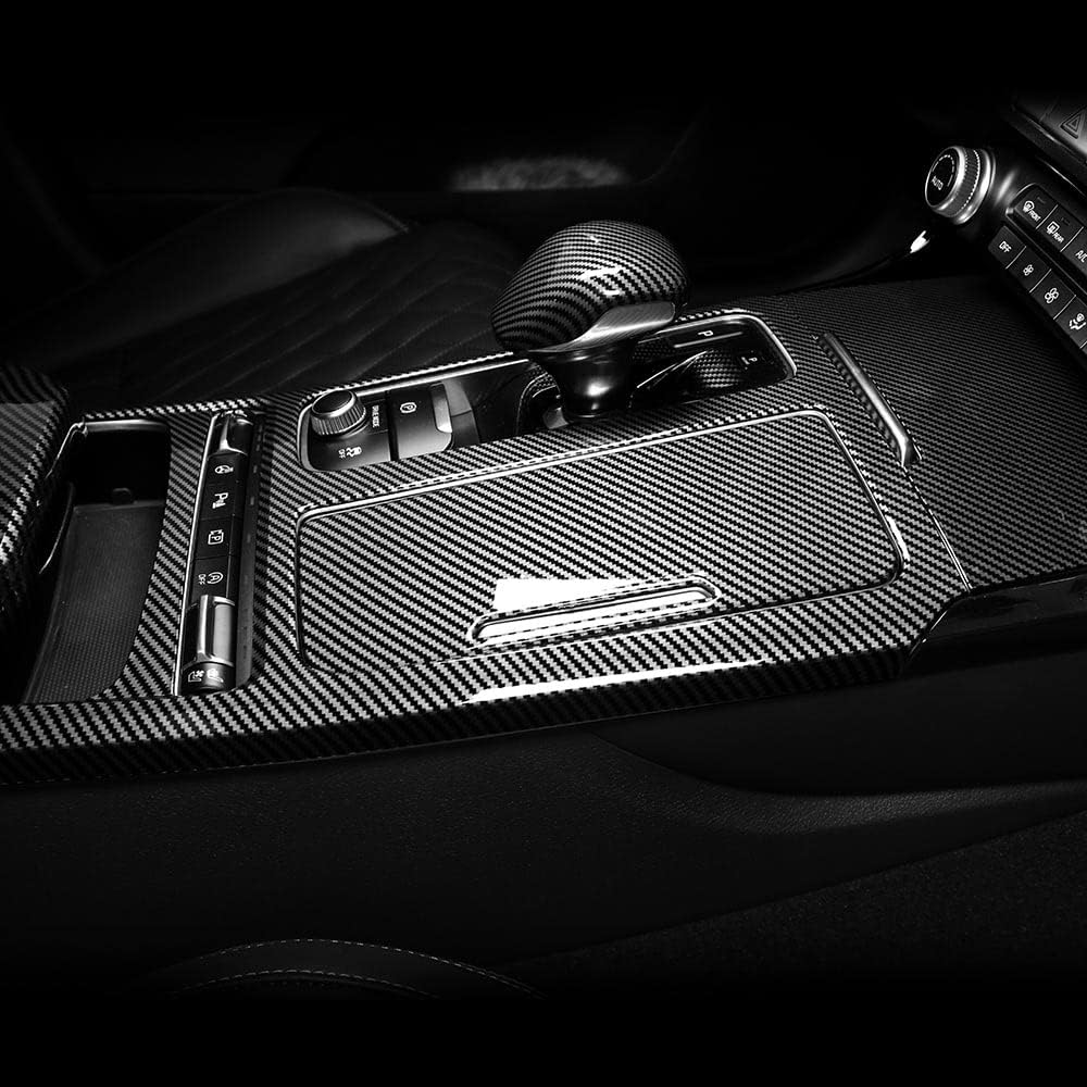Carbon Fiber Style Car Gear Shift Panel Cover A403