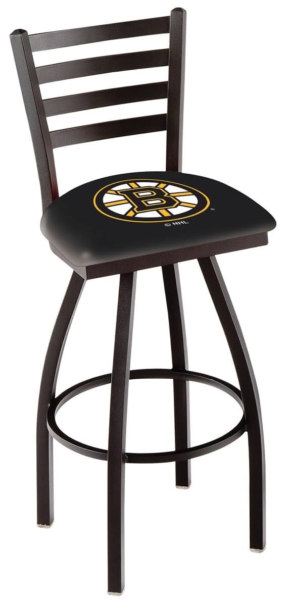 Black Wrinkle Swivel Bar Stool with Ladder Style Back Z4162