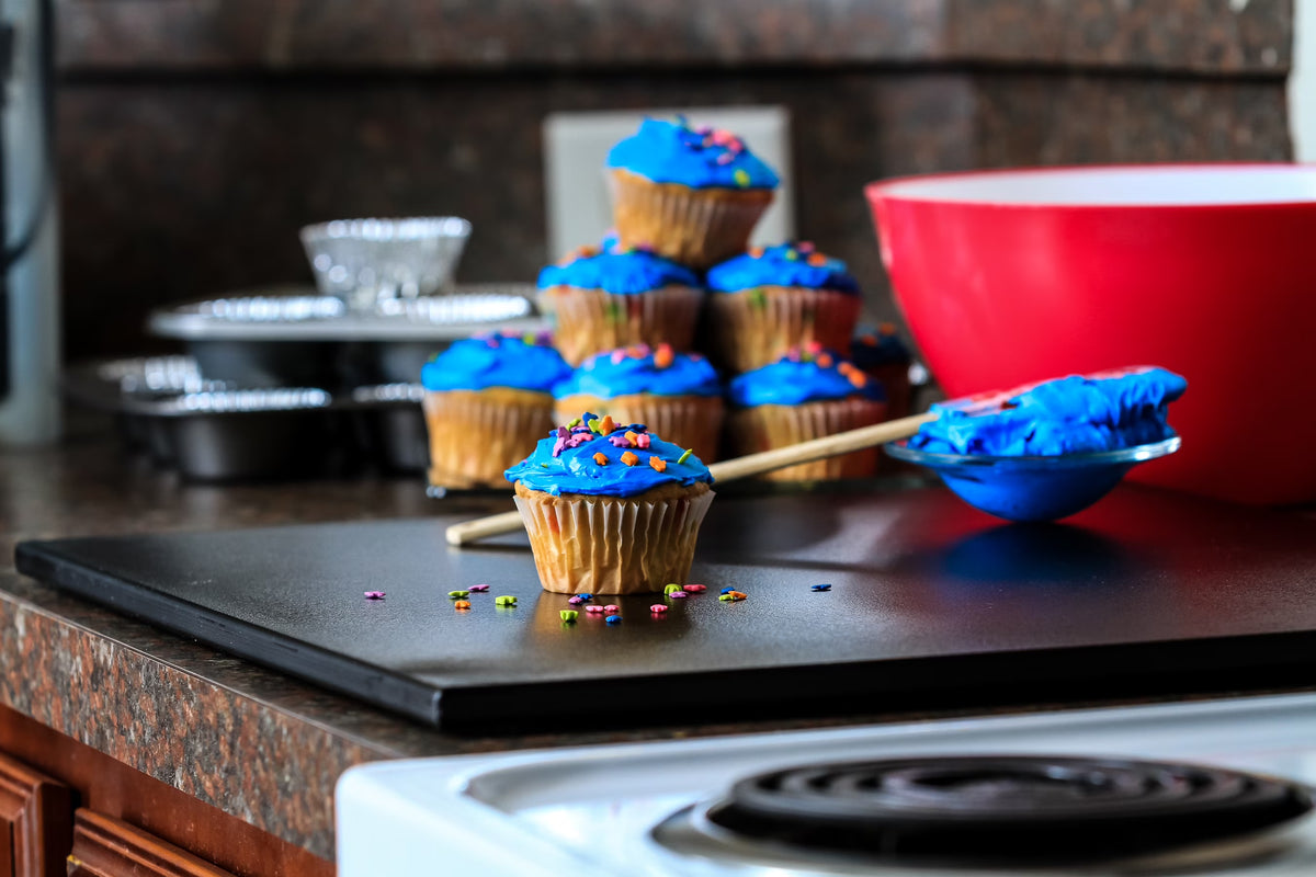 Black Stove Topper and Cutting Board U480