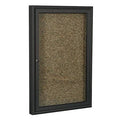 Blue Enclosed Cabinet Bulletin Board E6718