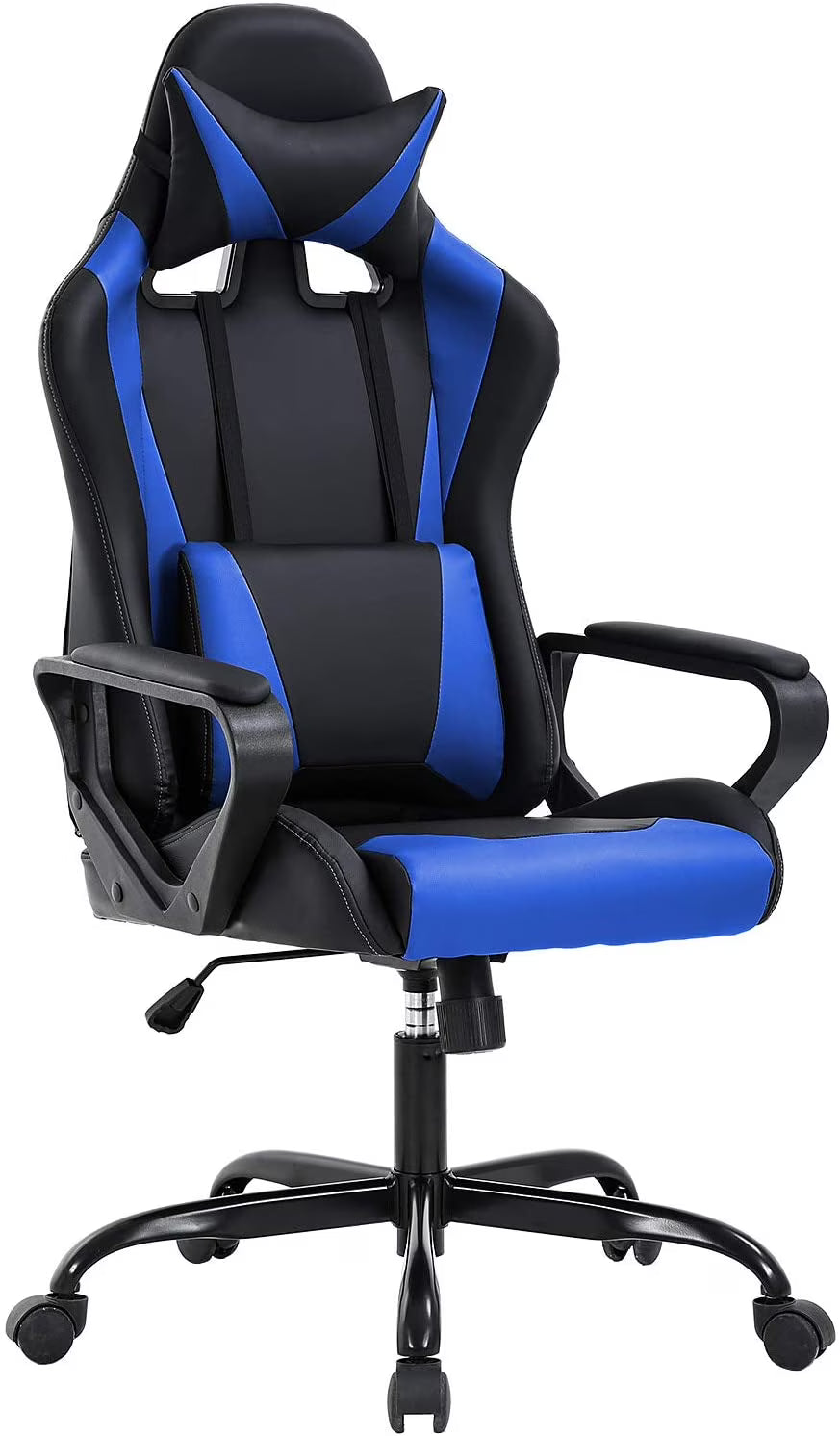 High-Back Gaming Chair with Lumbar Support (Blue) O475597