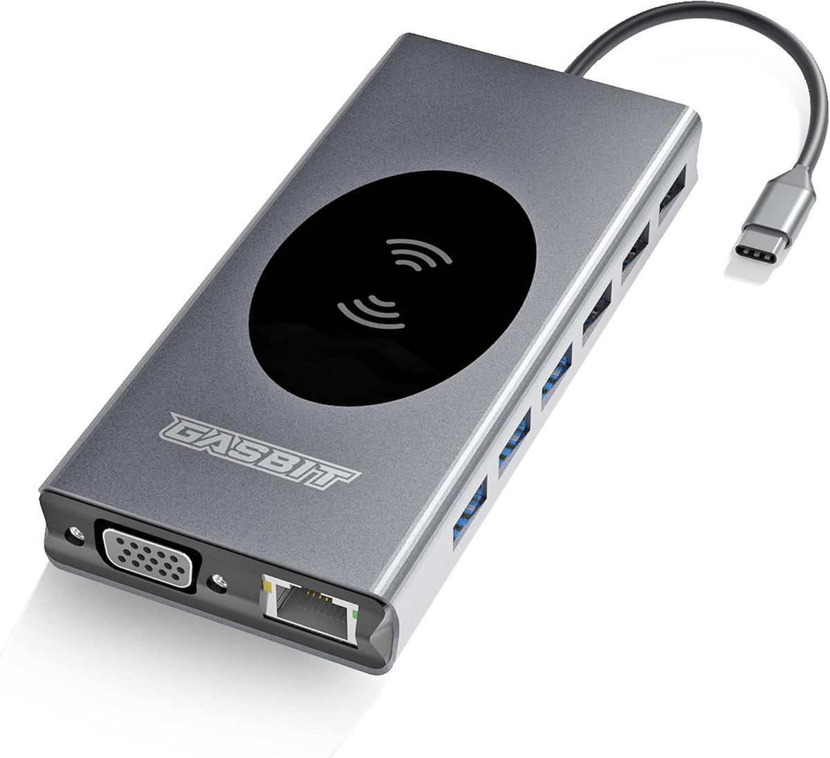 15-in-1 USB C Hub Multiport Adapter with Wireless Phone Charger P882243