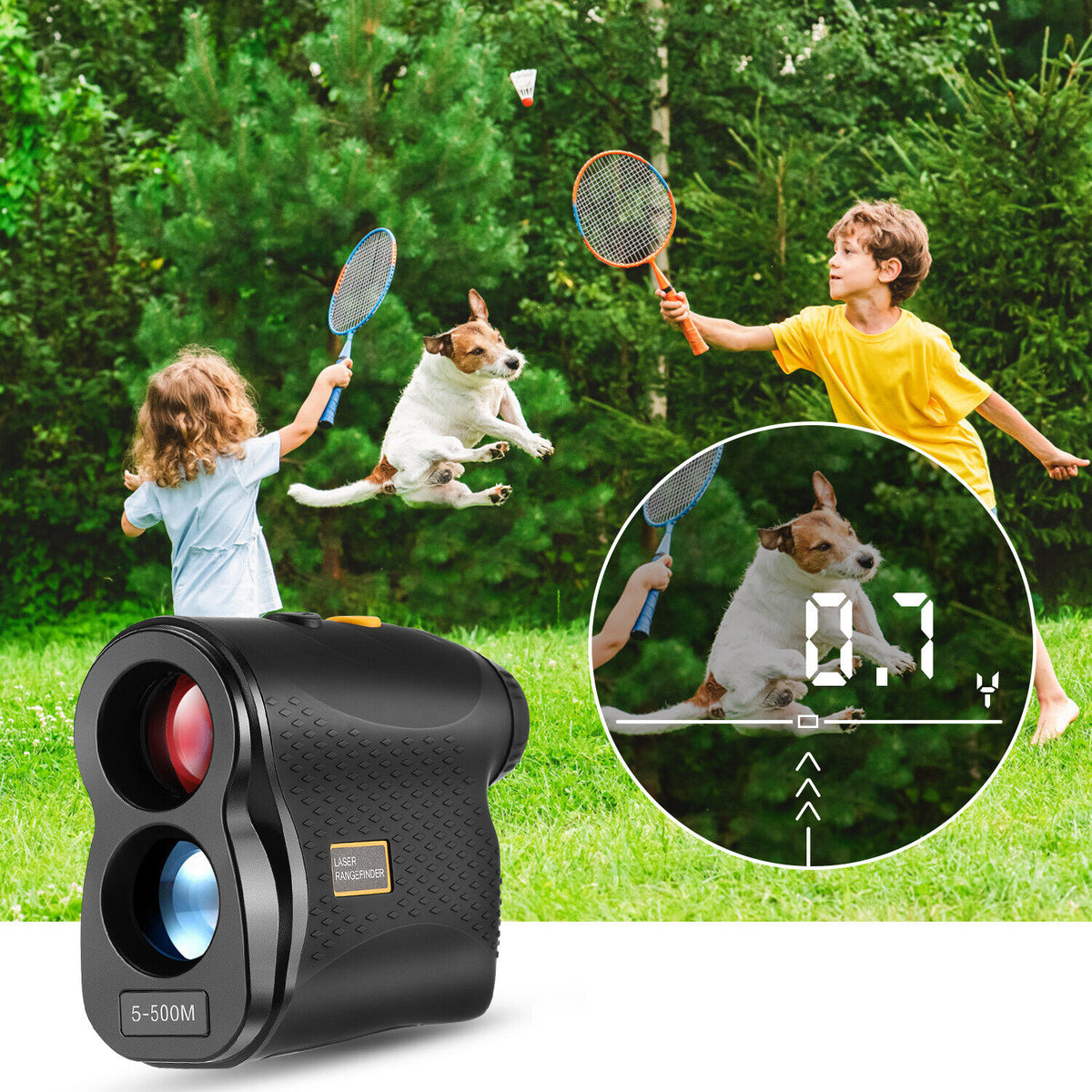 Compact 6X Magnification Rangefinder for Golf, Hunting, Shooting & Hiking N338