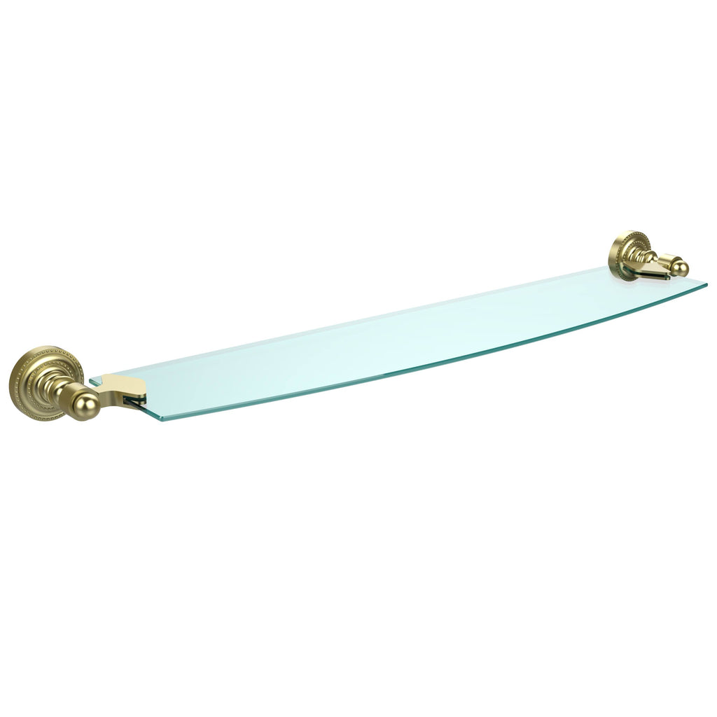 24 inch Glass Shelf Satin Brass U290