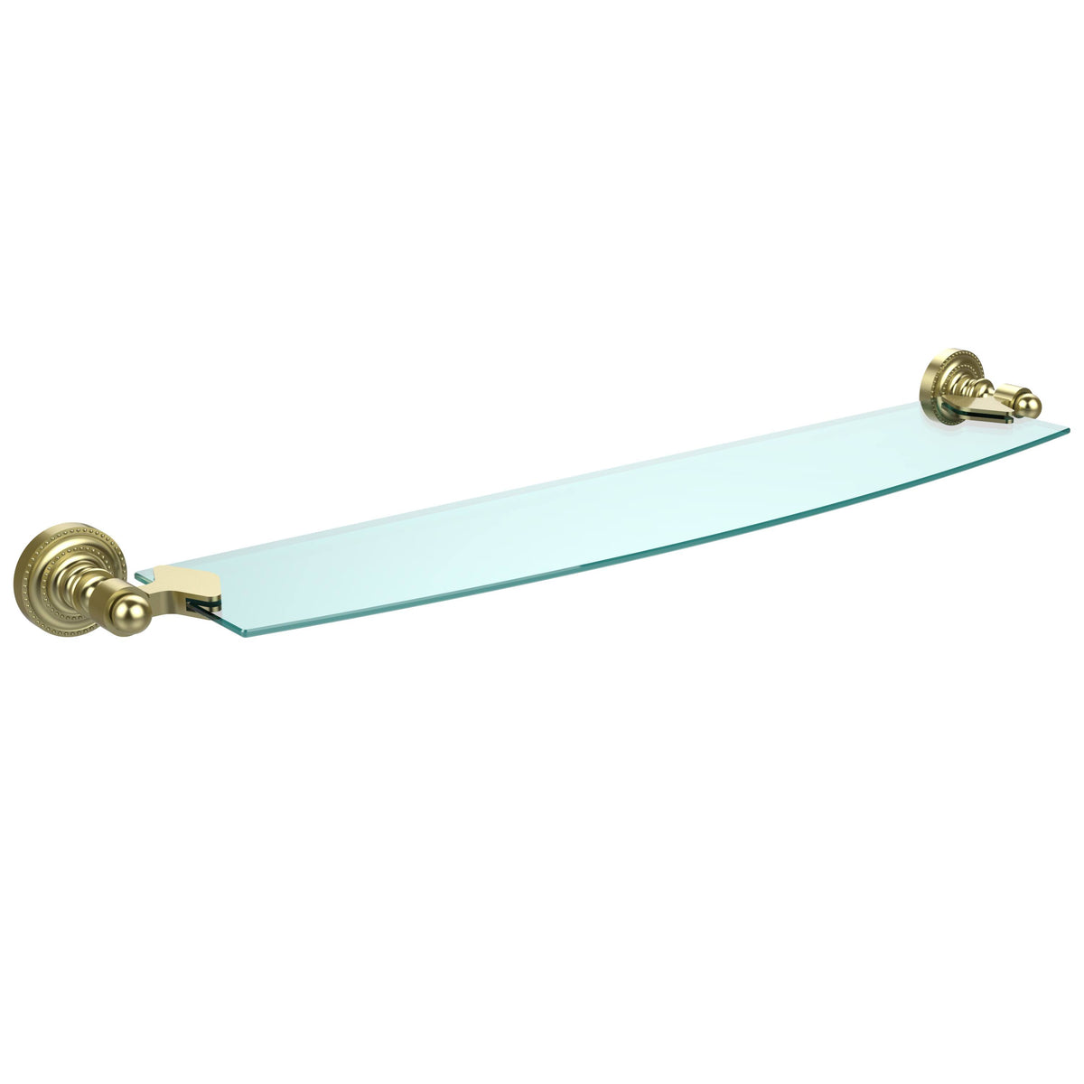 24 inch Glass Shelf Satin Brass U290