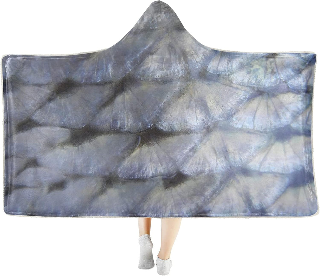 Hooded Tiger Print Sherpa Plush Throw Blanket J3465