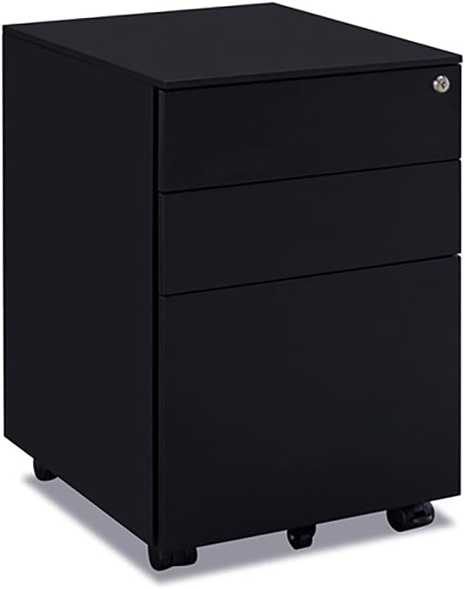 3 Drawer Metal Lateral File Cabinet with Lock H934