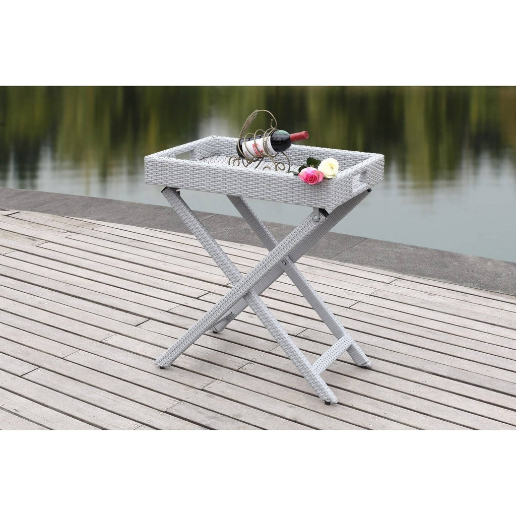 Grey Folding Tray Table K119