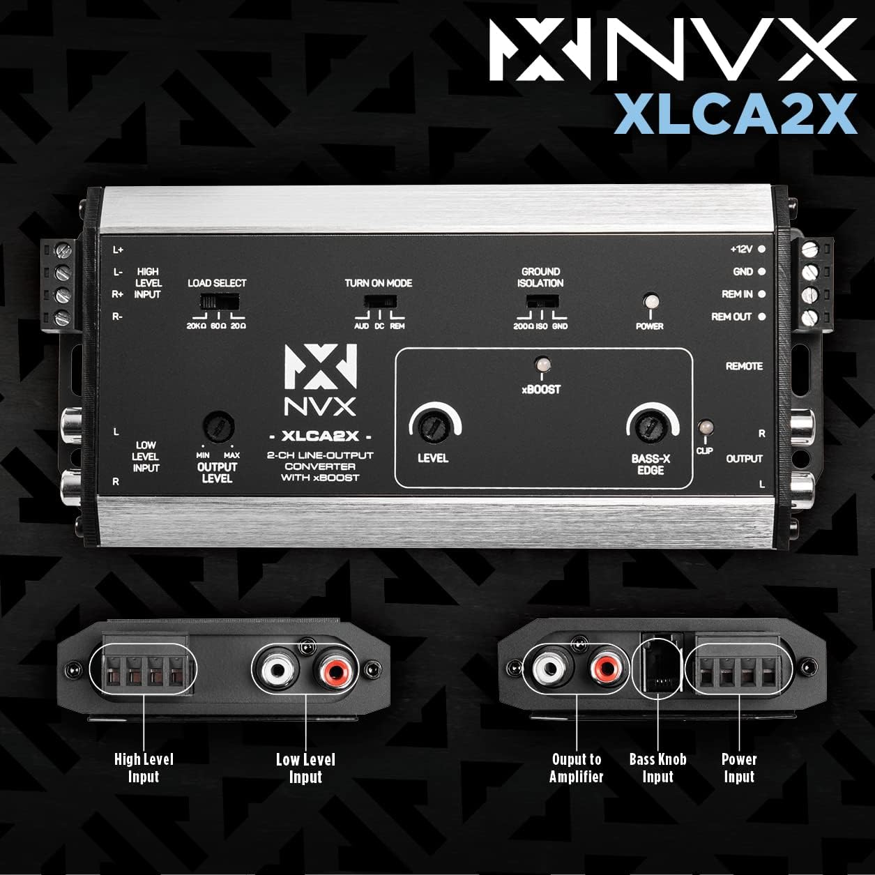 2-Channel Line Out Converter with Bass Enhancer E7128