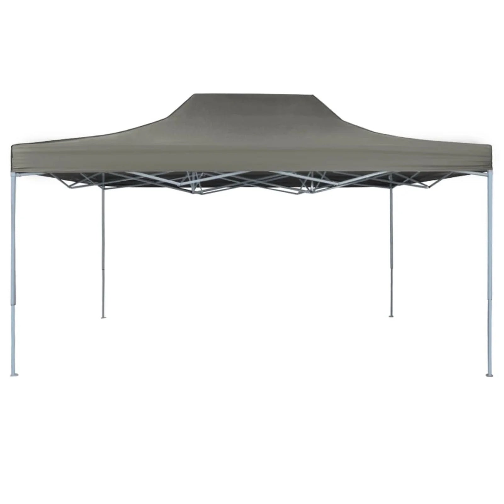 Folding Party Tent Outdoor Gazebo Canopy Steel Frame Sunshade Shelter Anthracite 9.8ft x 13.1ft x 10.3ft D856693