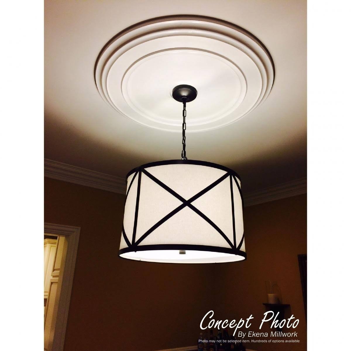 12 1/4x22OD x 4x22ID x 1 1/8x22P Ceiling Medallion R6461