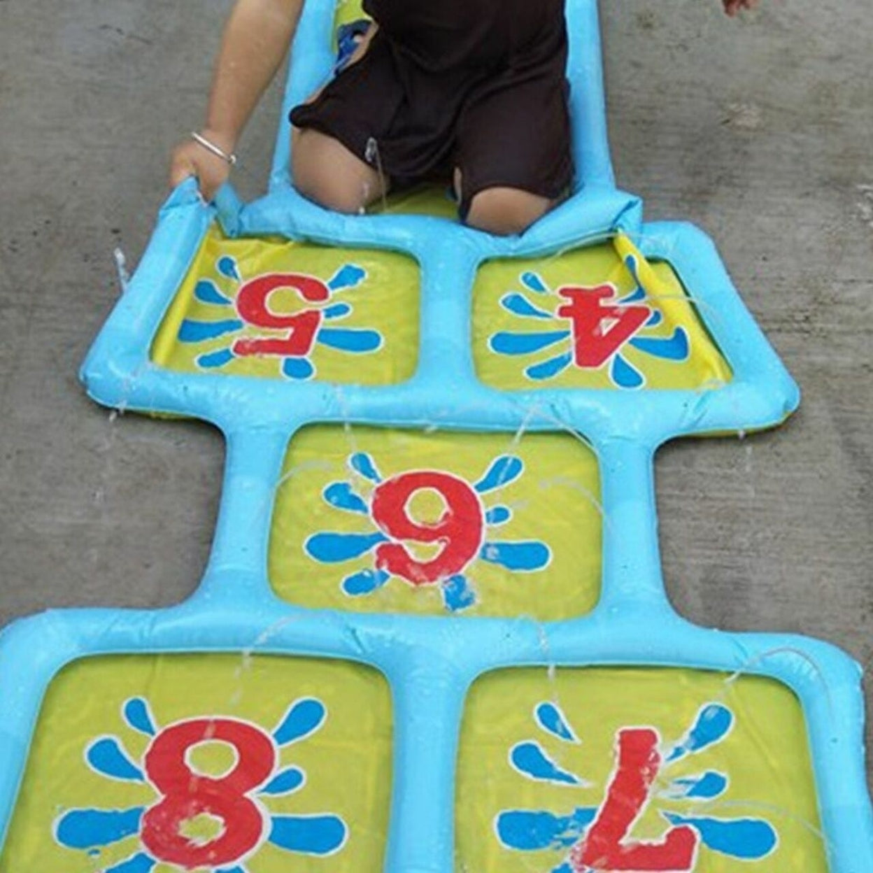 Inflatable Outdoor Hopscotch Sprinkler Mat R894