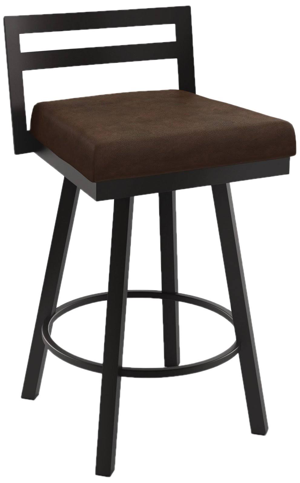 Brown Swivel Counter Stool W6654
