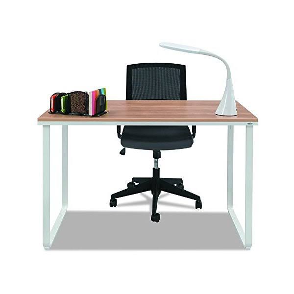 47 1/4 inchw x 24 inchd Beech/White Computer Table Desk H428