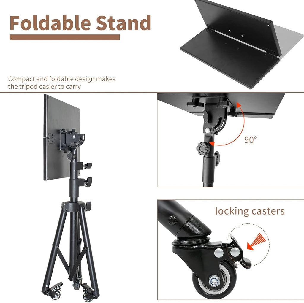 Adjustable Height Metal Laptop Tripod Stand, Pack of 2 W9382