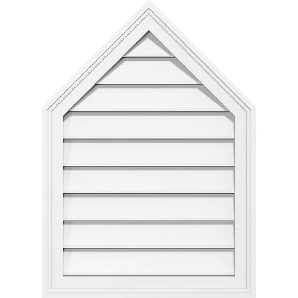 Peaked Top Surface Mount PVC Gable Vent A776134