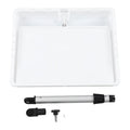 White Boat Fillet Cutting Board with Rod Holder P141106