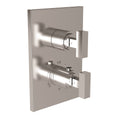 Antique Copper Square Thermostatic Trim Plate with Handle E5914