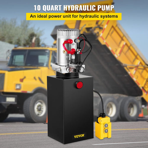 10 Quart 12V DC Single Acting Hydraulic Pump W504057