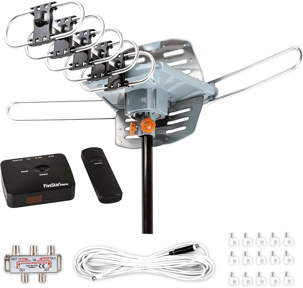 Outdoor HDTV Antenna with Motorized 360 Degree Rotation P932