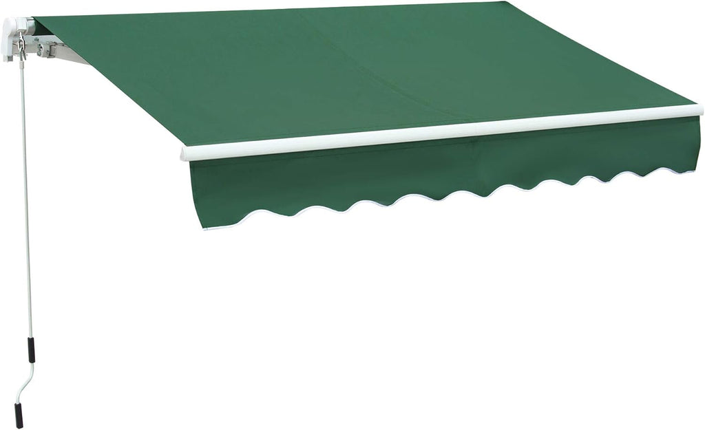 Black Manual Retractable Patio Awning C64709