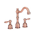 Victorian Widespread Bathroom Faucet Antique Copper C390022