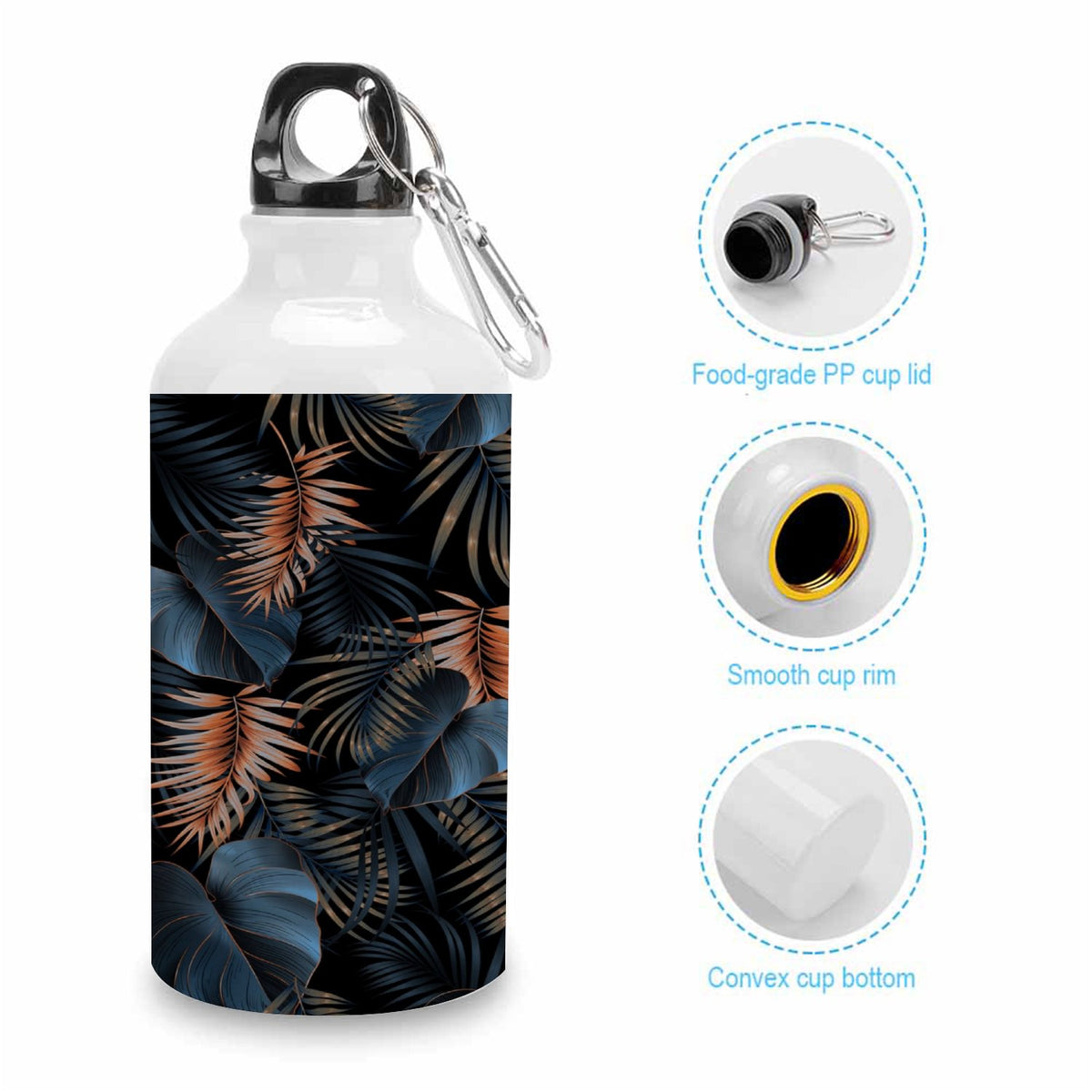 400ml Sport Aluminum Water Bottle with Twist Cap W3730