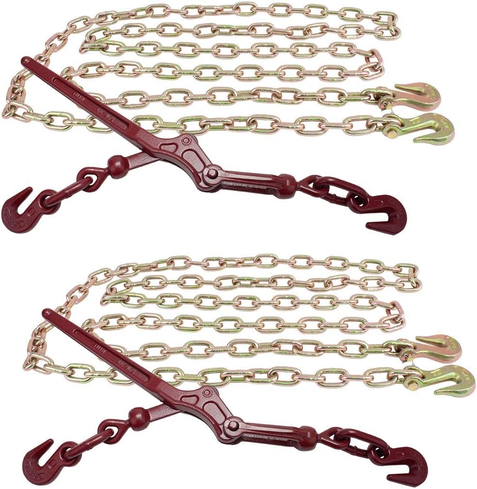 5/16" Grade 70 Chain and Binder Kit with Grab Hooks D754