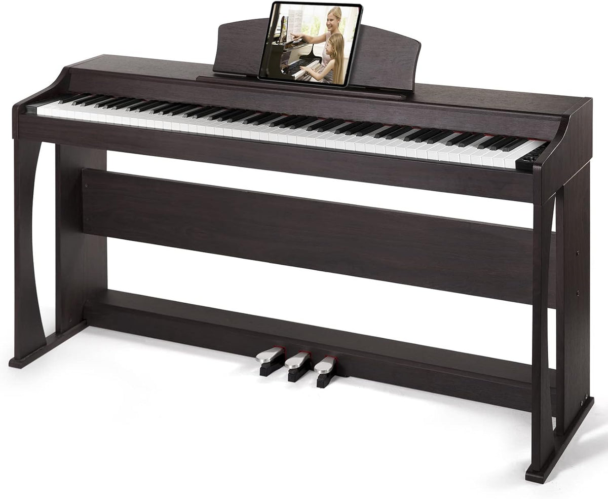 Brown 88 Key Weighted Hammer Action Digital Piano O882033