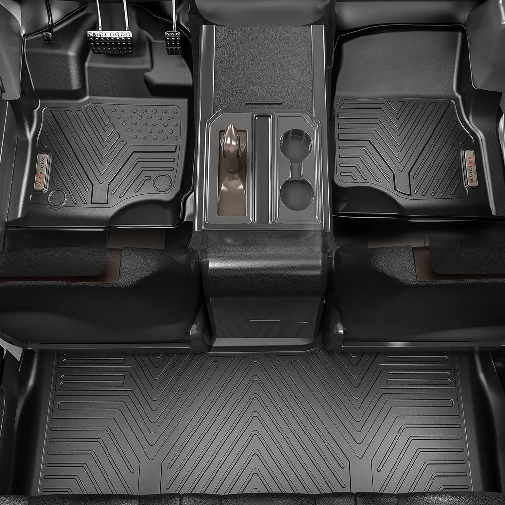 Black TPE Floor Mats Cargo Trunk Liners Set for Honda CR-V Y24167
