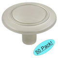 Satin Nickel Round Cabinet Hardware Knob 50 Pack H960778