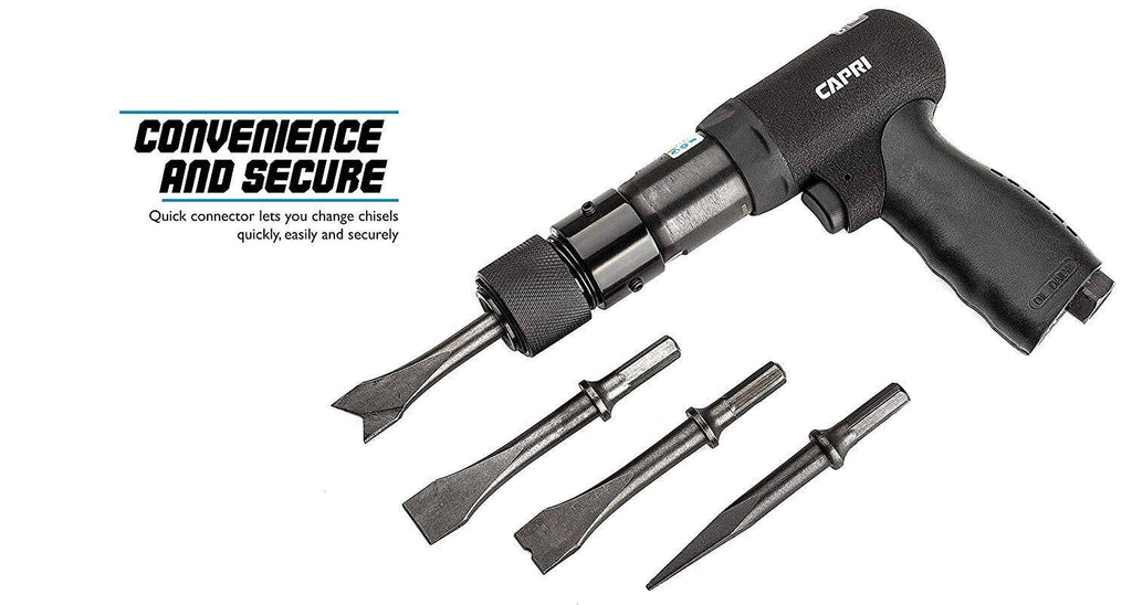 Air Hammer, Hex Shank + 4 Chisels N254