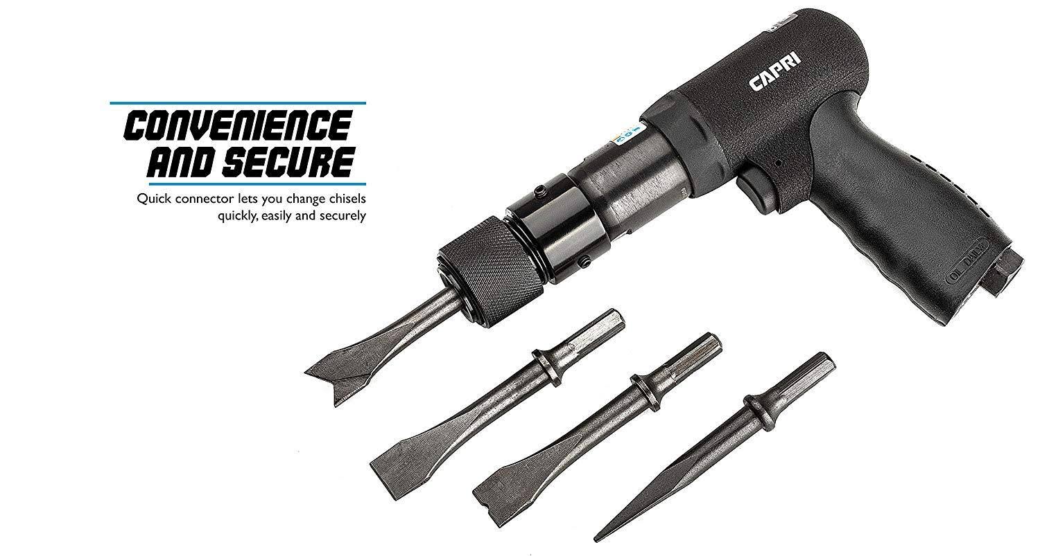 Air Hammer, Hex Shank + 4 Chisels N254