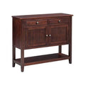 Brown Console Table with 2 Drawers, 2 Cabinets and 1 Shelf K981