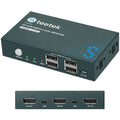 DP KVM Switch 2 Port 4K@60Hz, 4 USB 2.0, with 2 DP Cables and 2 USB Cables D931385