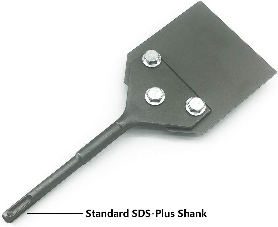 4 Inch Wide SDS-Plus Floor Scraper Tile & Thinset Scaling Chisel Pack of 2 H99913