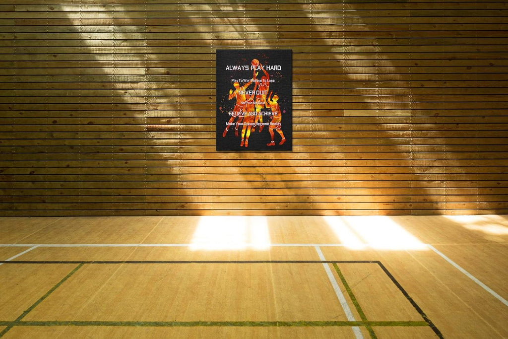 Basketball Wall Art Canvas Print 24x32inch N627