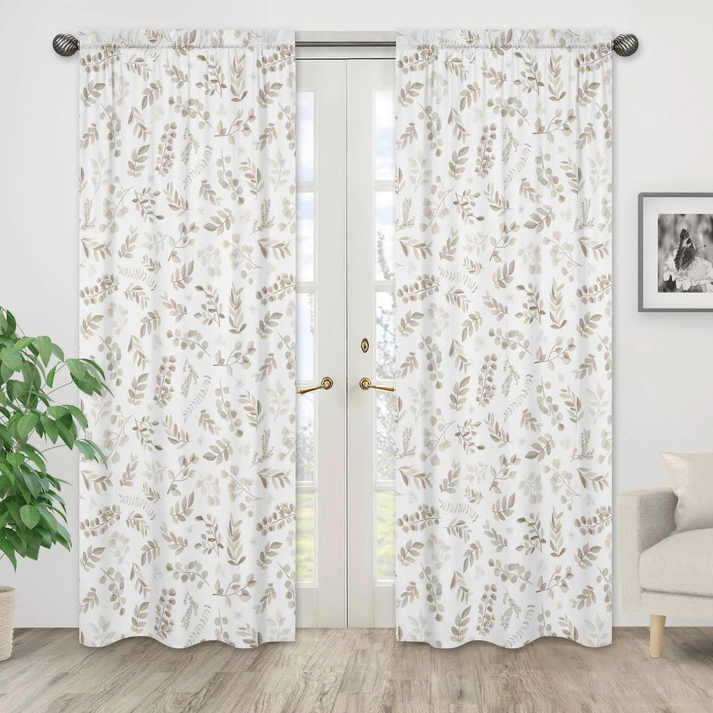 Botanical Taupe Window Panels, Set of 2 L322817