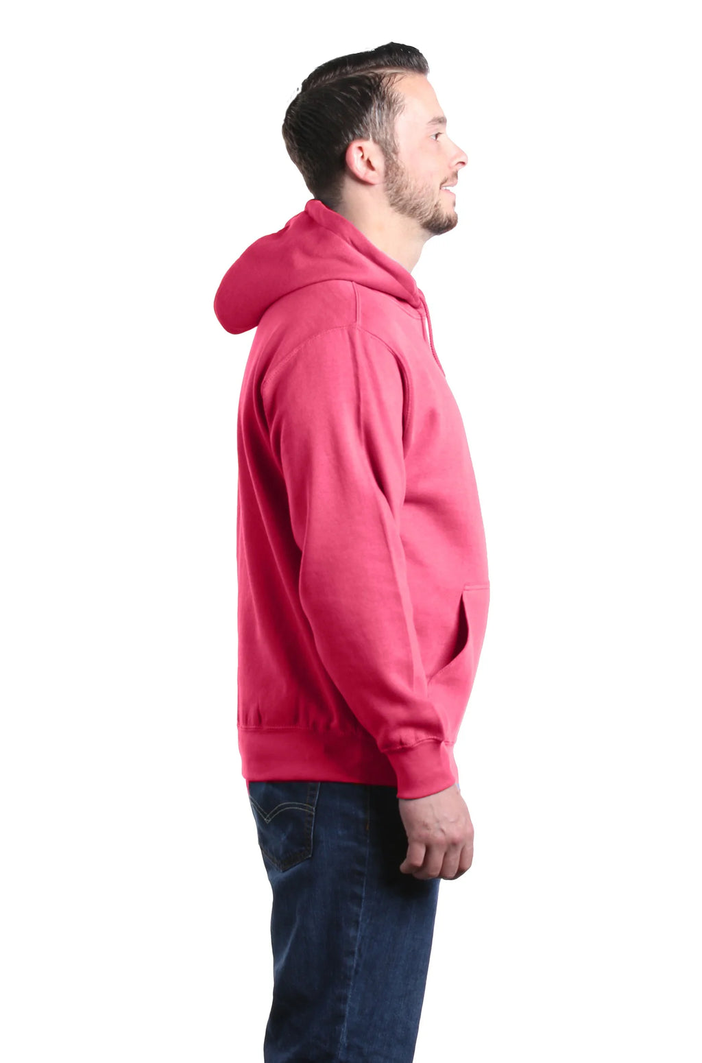 Heliconia Pink Hooded Sweatshirt Hoodie Medium E26939
