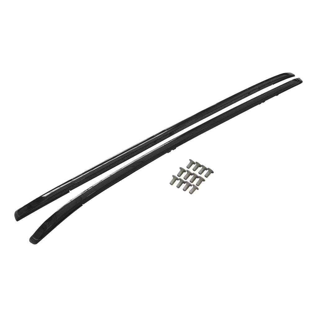 2PCS Car Top Roof Rack Rail Cross Bar Luggage Cargo Carrier Aluminum Black T2861