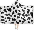 Hooded Tiger Print Sherpa Plush Throw Blanket J3465