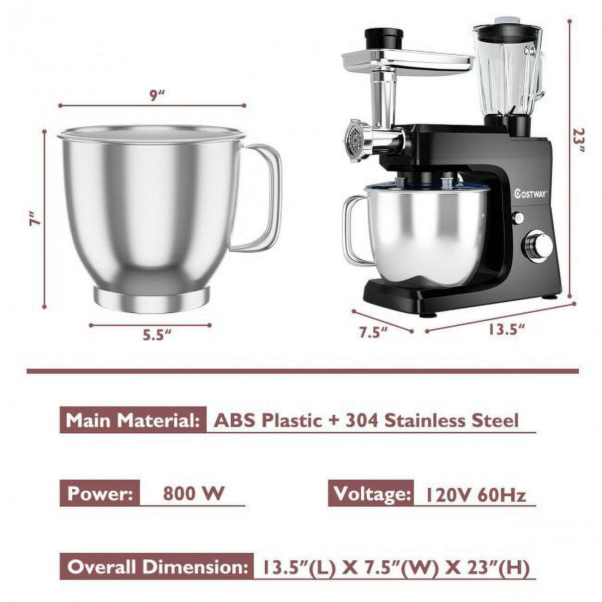 3-in-1 Stand Mixer 7 quart S6510