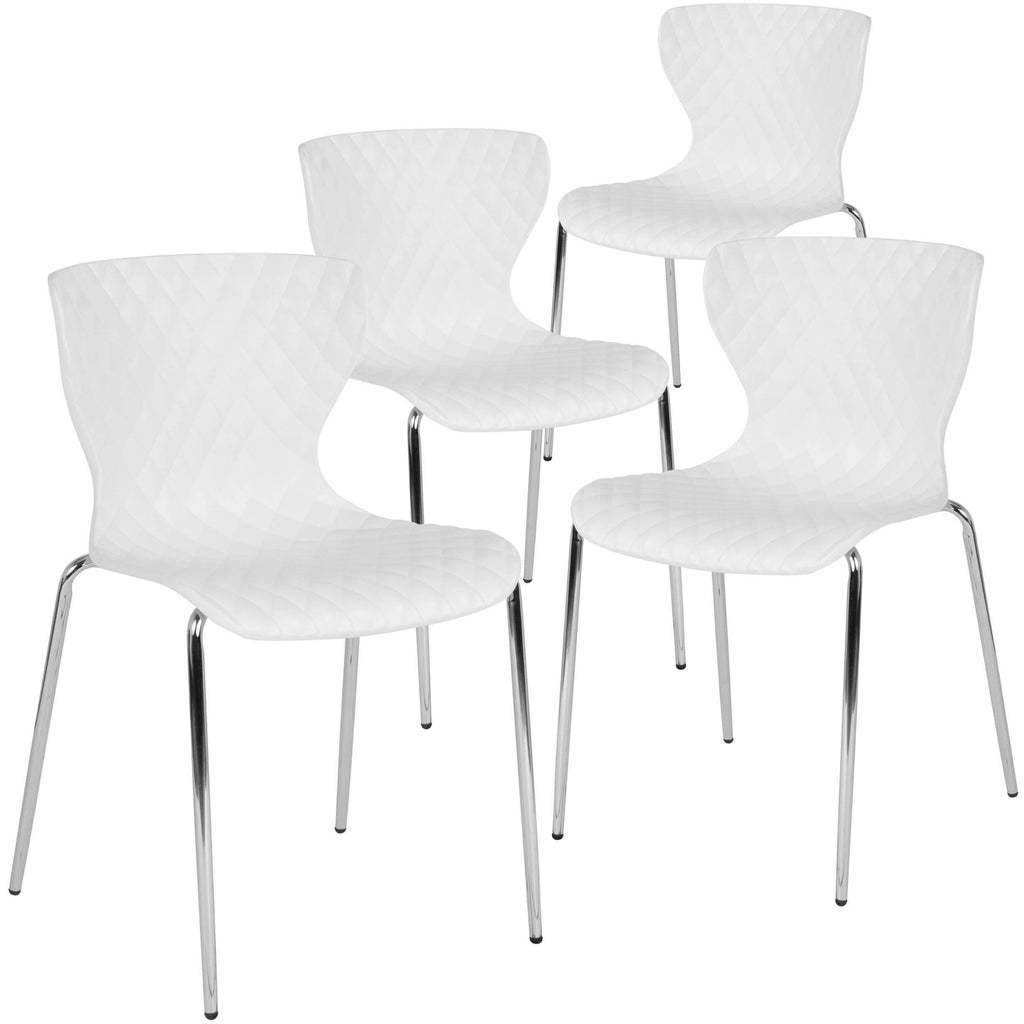 Purple Plastic Stack Chair Z8662