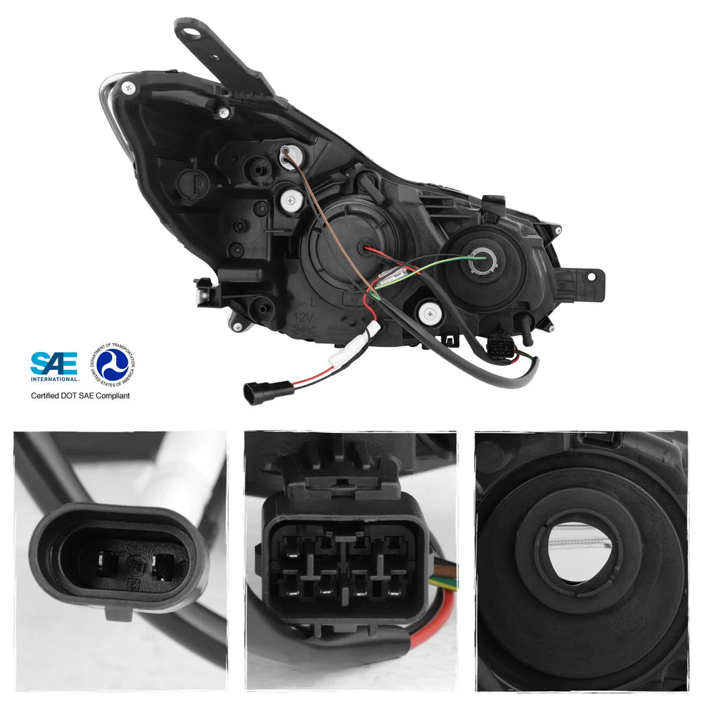 Projector Smoke Headlights with Tube Parking G16017