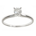 14K White Gold Diamond Solitaire Ring E317858