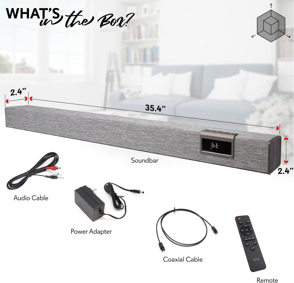 60W Bluetooth Sound Bar with Remote Control W199